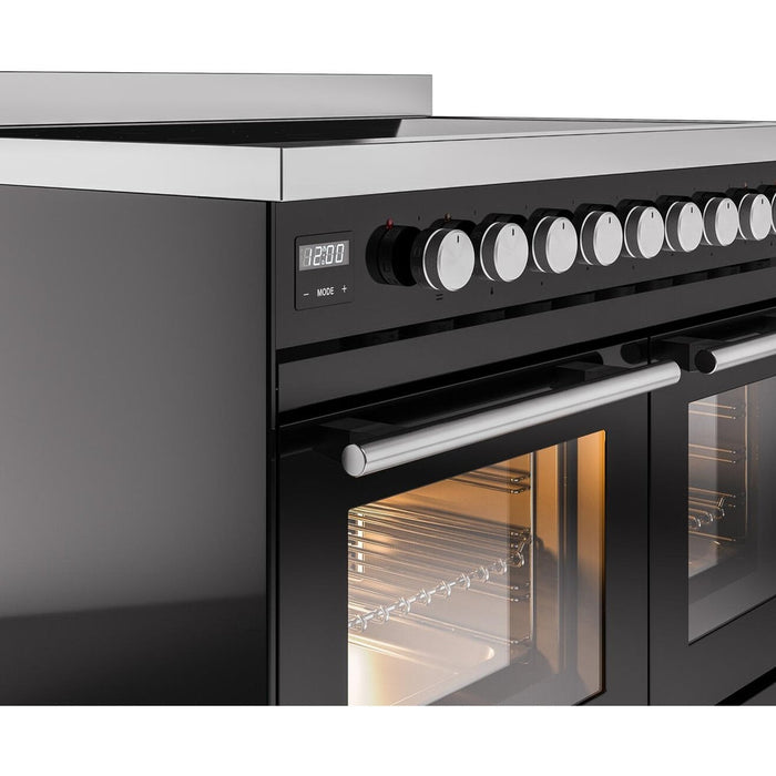 ILVE 40" Professional Plus II Induction Range with 6 Elements, Triple Glass Door - UPDI406WMP