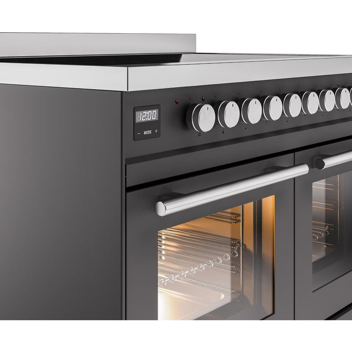 ILVE 40" Professional Plus II Induction Range with 6 Elements, Triple Glass Door - UPDI406WMP