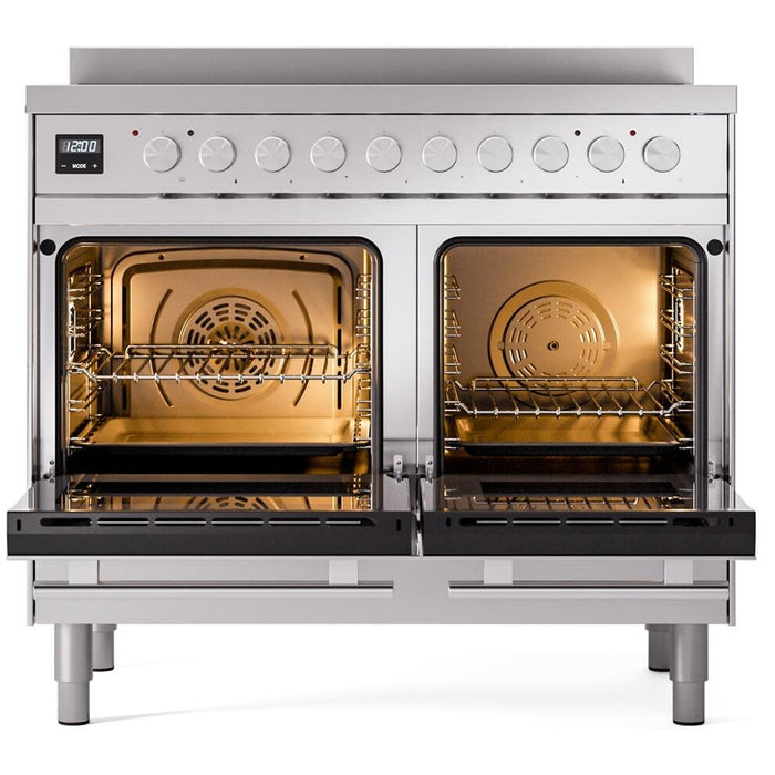 ILVE 40" Professional Plus II Induction Range with 6 Elements, Triple Glass Door - UPDI406WMP