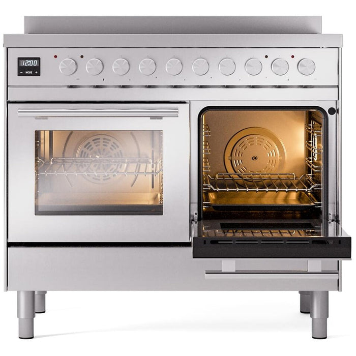 ILVE 40" Professional Plus II Induction Range with 6 Elements, Triple Glass Door - UPDI406WMP