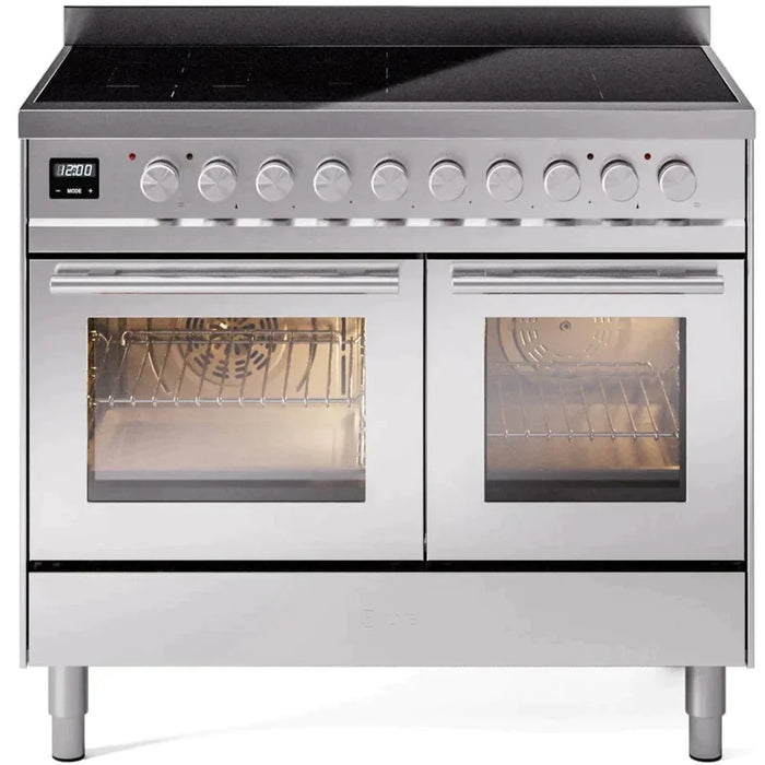 ILVE 40" Professional Plus II Induction Range with 6 Elements, Triple Glass Door - UPDI406WMP