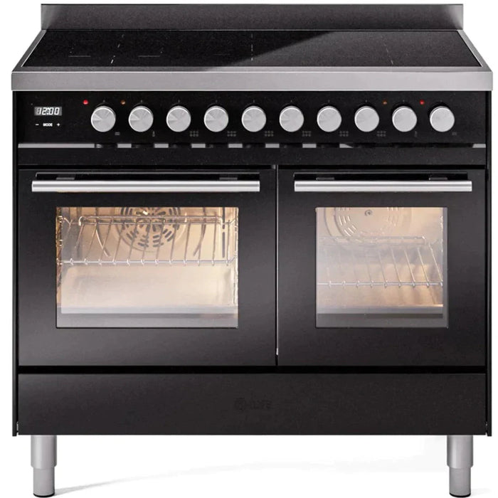 ILVE 40" Professional Plus II Induction Range with 6 Elements, Triple Glass Door - UPDI406WMP