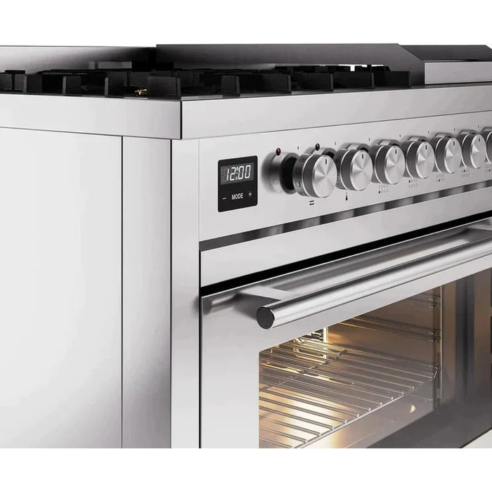 ILVE 48-Inch Professional Plus II Dual Fuel Range with 8 Sealed Burner - UP48FWMP