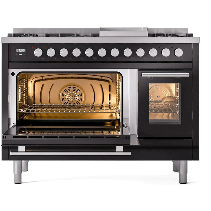 ILVE 48-Inch Professional Plus II Dual Fuel Range with 8 Sealed Burner - UP48FWMP