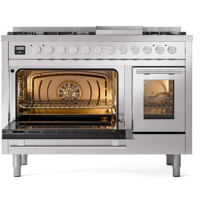 ILVE 48-Inch Professional Plus II Dual Fuel Range with 8 Sealed Burner - UP48FWMP