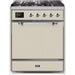 ILVE - Majestic II Series - 30 Inch Dual Fuel Freestanding Range Gas/Propane (UM30DQNE3) - Antique White with Chrome Trim