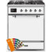 ILVE - Majestic II Series - 30 Inch Dual Fuel Freestanding Range Gas/Propane (UM30DQNE3) - Custom RAL Color with Chrome Trim