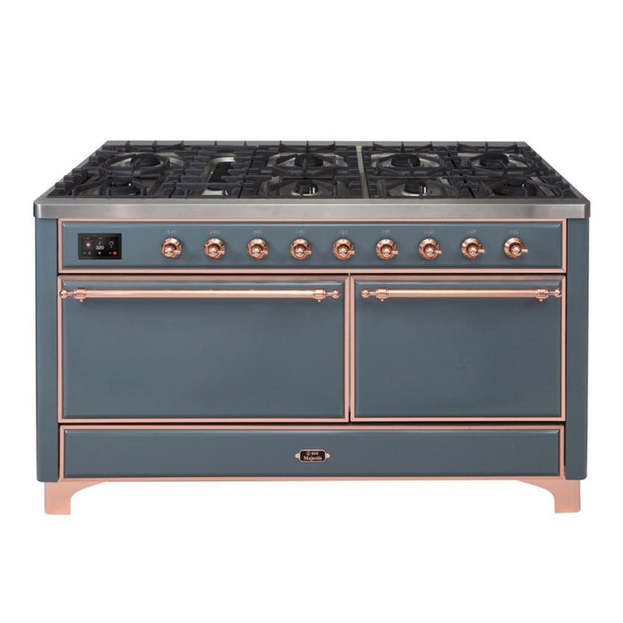 ILVE Majestic II Series 60 Inch Dual Fuel Freestanding Range Gas/Propane (UM15FDQNS3)