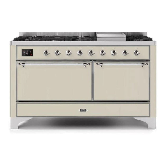 ILVE Majestic II Series 60 Inch Dual Fuel Freestanding Range Gas/Propane (UM15FDQNS3)