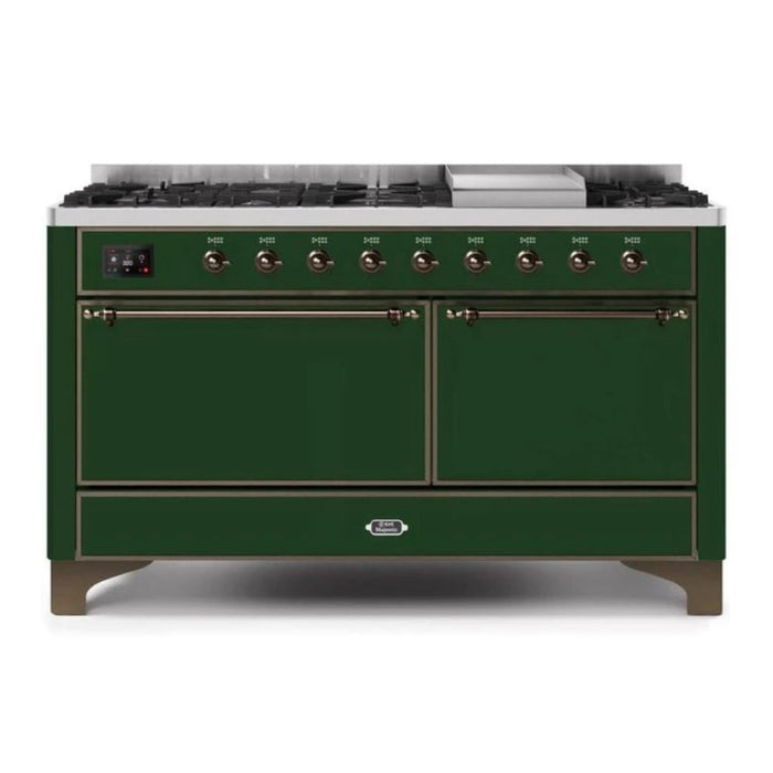 ILVE Majestic II Series 60 Inch Dual Fuel Freestanding Range Gas/Propane (UM15FDQNS3)