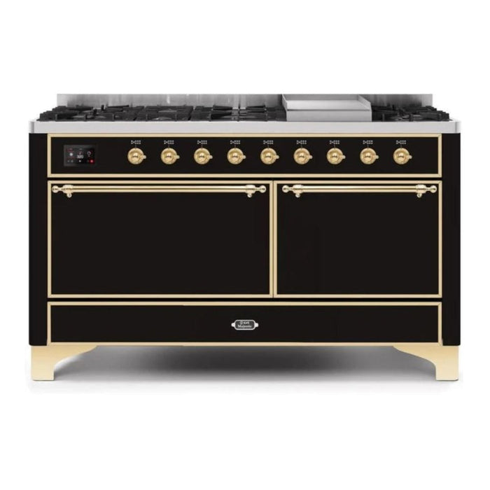 ILVE Majestic II Series 60 Inch Dual Fuel Freestanding Range Gas/Propane (UM15FDQNS3)