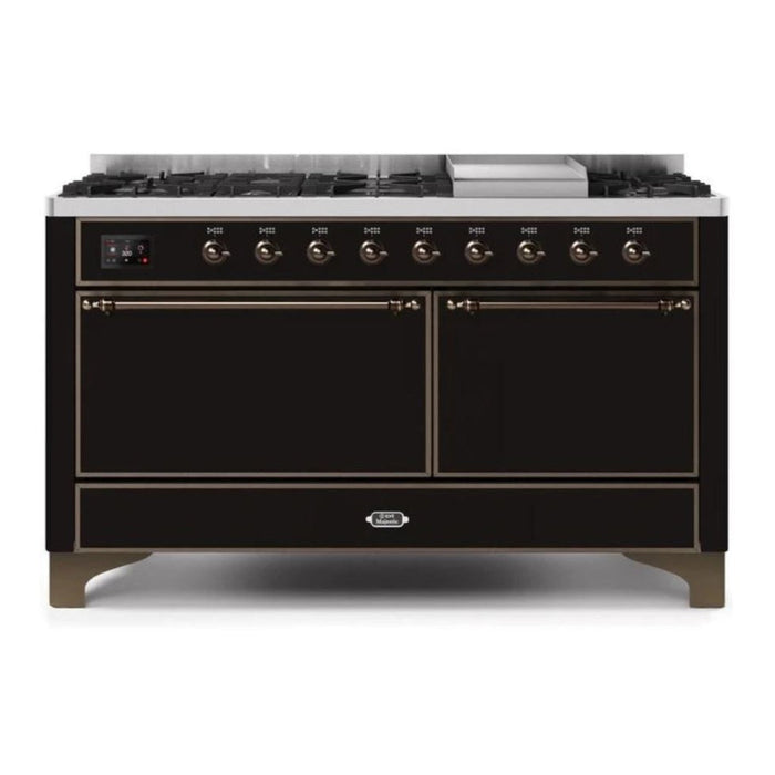 ILVE Majestic II Series 60 Inch Dual Fuel Freestanding Range Gas/Propane (UM15FDQNS3)