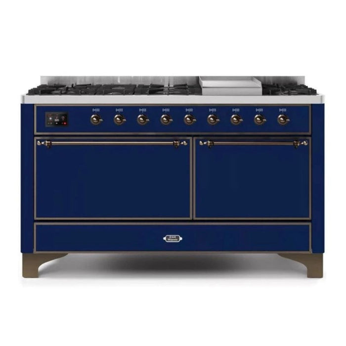 ILVE Majestic II Series 60 Inch Dual Fuel Freestanding Range Gas/Propane (UM15FDQNS3)