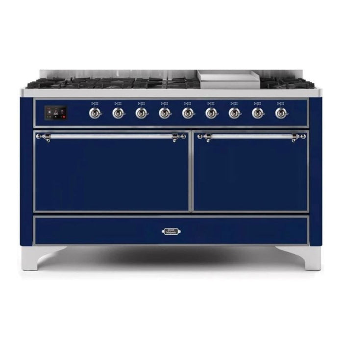 ILVE Majestic II Series 60 Inch Dual Fuel Freestanding Range Gas/Propane (UM15FDQNS3)