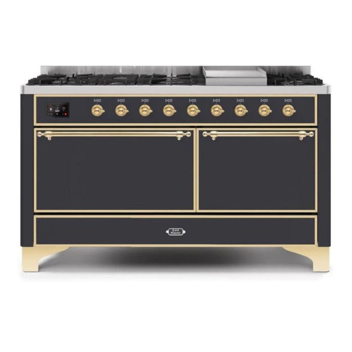 ILVE Majestic II Series 60 Inch Dual Fuel Freestanding Range Gas/Propane (UM15FDQNS3)