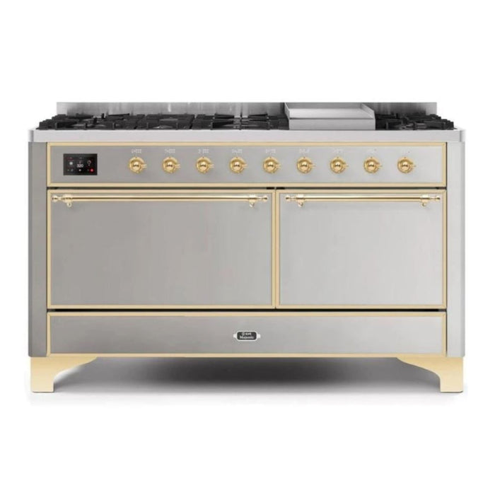 ILVE Majestic II Series 60 Inch Dual Fuel Freestanding Range Gas/Propane (UM15FDQNS3)