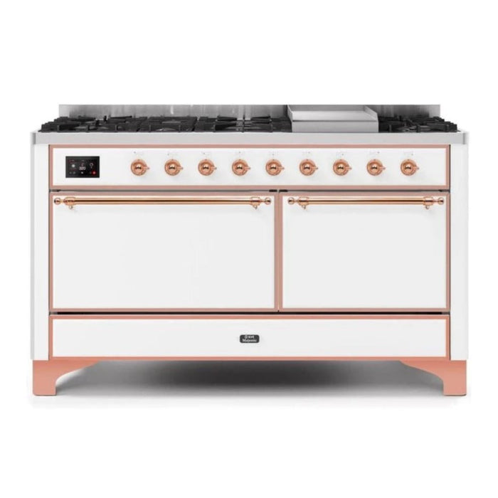 ILVE Majestic II Series 60 Inch Dual Fuel Freestanding Range Gas/Propane (UM15FDQNS3)