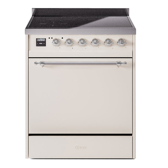 ILVE Nostalgie II 30" Electric Range with 4 Induction Elements Solid Door - UPI304QNMP