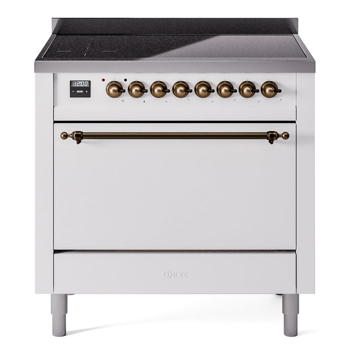 ILVE Nostalgie II 36" Electric Range with 6 Induction Elements Solid Door - UPI366QNMP