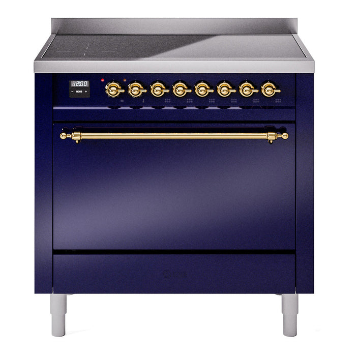 ILVE Nostalgie II 36" Electric Range with 6 Induction Elements Solid Door - UPI366QNMP