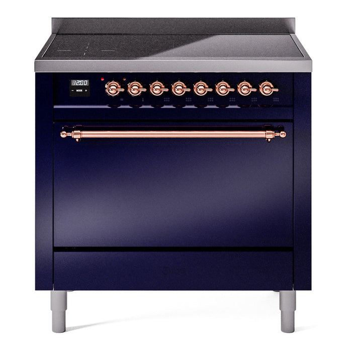 ILVE Nostalgie II 36" Electric Range with 6 Induction Elements Solid Door - UPI366QNMP