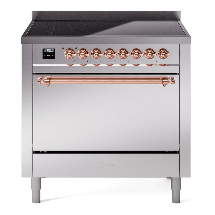 ILVE Nostalgie II 36" Electric Range with 6 Induction Elements Solid Door - UPI366QNMP