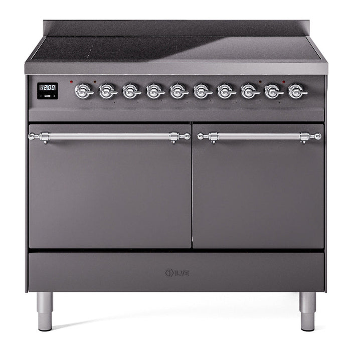 ILVE Nostalgie II 40" Electric Range with 6 Induction Elements Solid Door - UPDI406QNMP