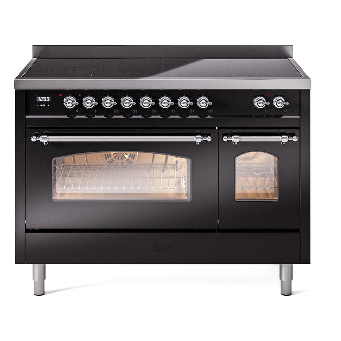 ILVE Nostalgie II 48" Induction Range with 6 Elements, Solid Door - UPI486QNMP