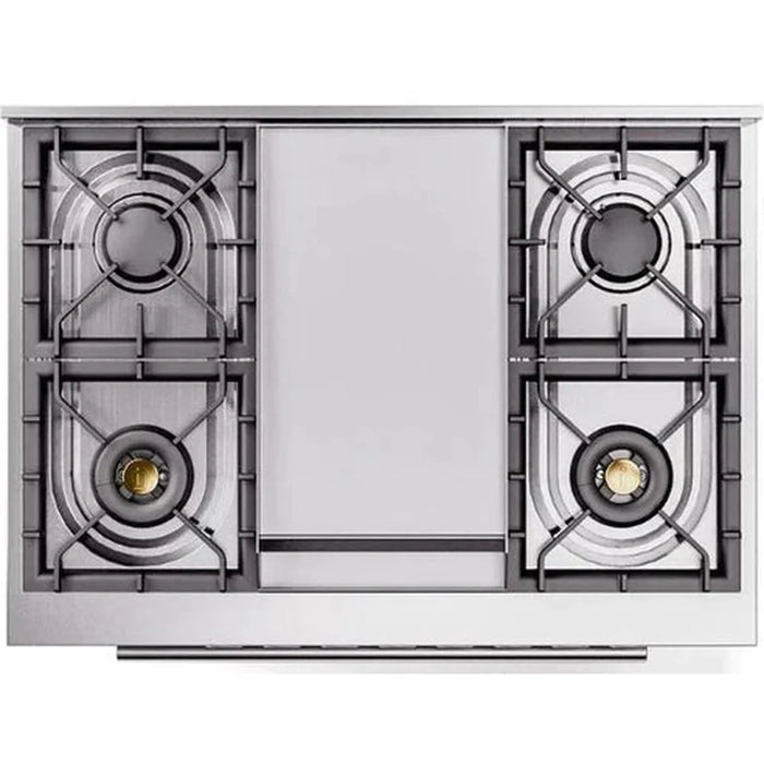 ILVE 36" Professional Plus II Dual Fuel Range with 6 Sealed Burner - UP36FWMP