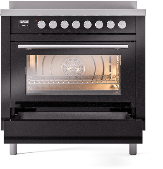 ILVE Professional Plus II 36" Induction Range with 6 Elements, Triple Glass Door - UPI366WMP