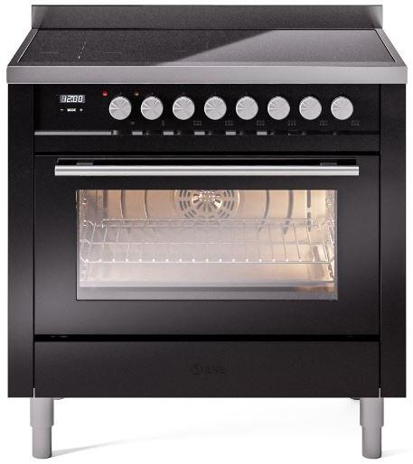 ILVE Professional Plus II 36" Induction Range with 6 Elements, Triple Glass Door - UPI366WMP