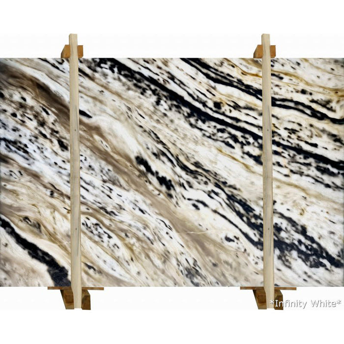 Infinity White Marble Slabs Polished - Livfloors Collection