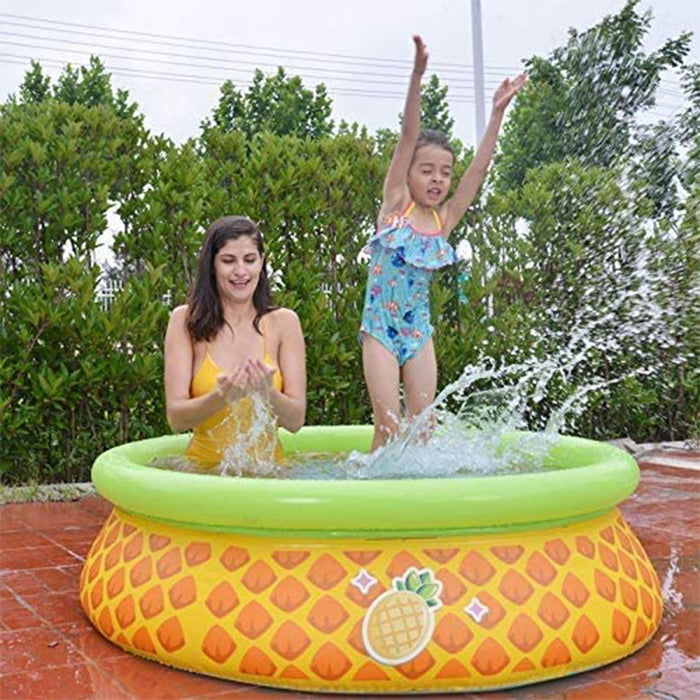 JLeisure Prompt Set & 3D Pineapple Inflatable Outdoor Swimming Pool (2 Pack)