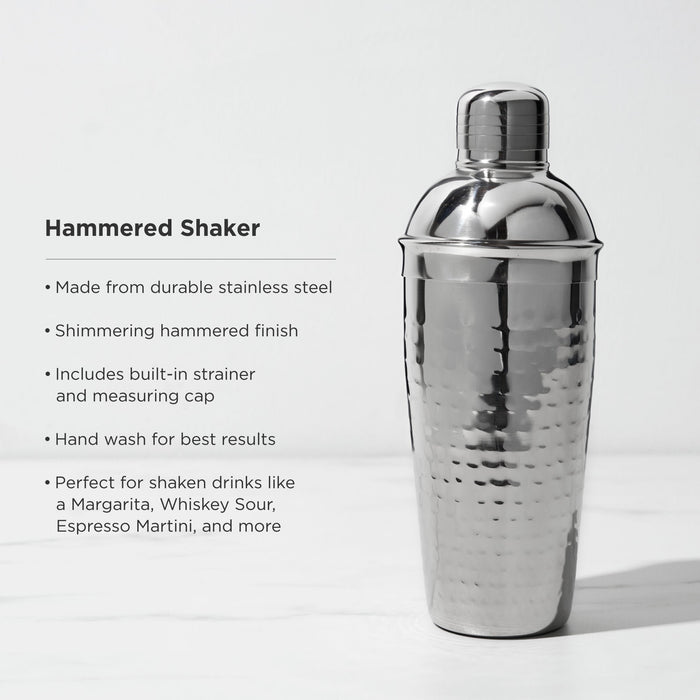 Irving Stainless Steel Hammered Cocktail Shaker