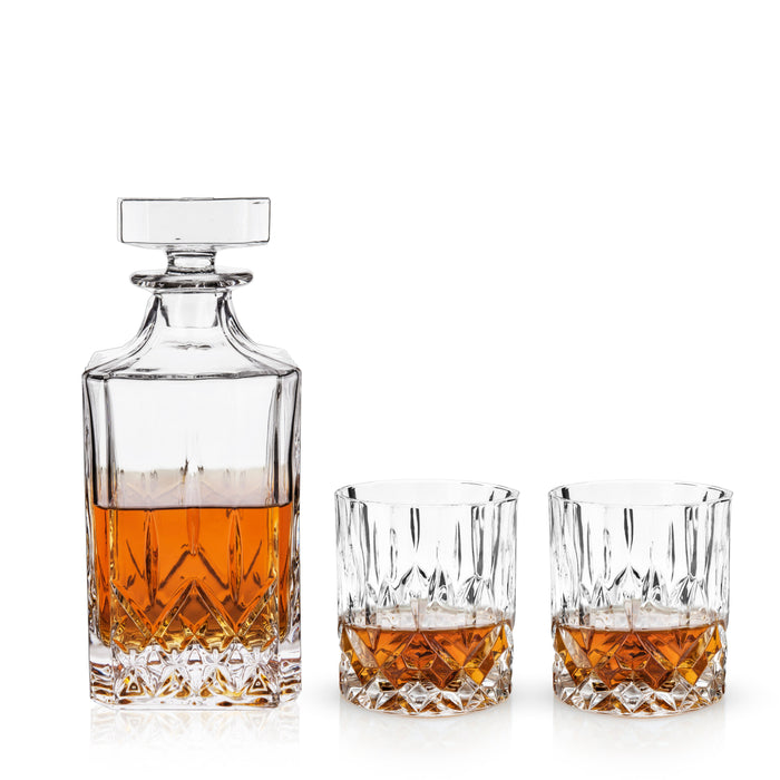 Admiral Crystal Decanter and Tumbler Set