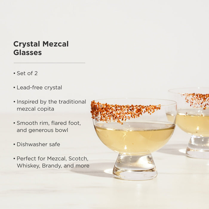 Crystal Mezcal Glasses Set of 2