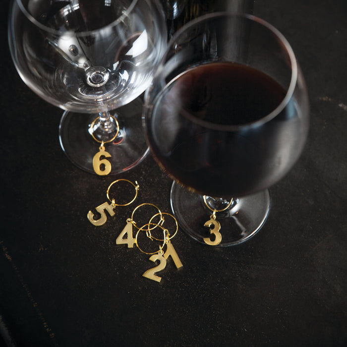 Gold Plated Wine Charms