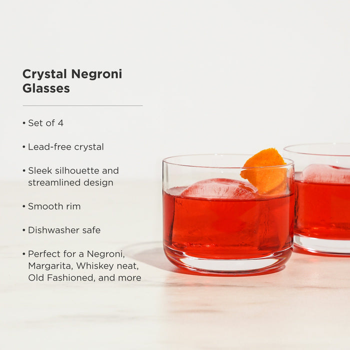 Raye Crystal Negroni Glasses Set of 4