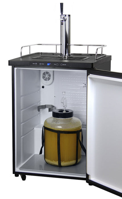 24" Wide Single Tap Stainless Steel Digital Kegerator