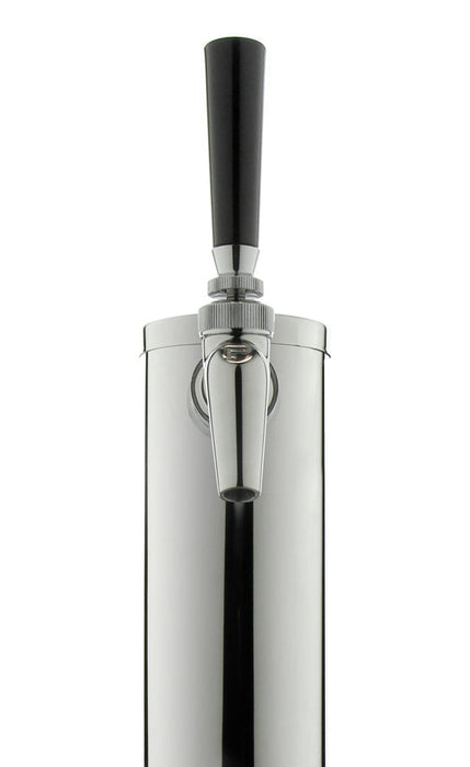 14" Tall Polished Stainless Steel 1-Faucet Draft Beer Tower - Perlick Faucet