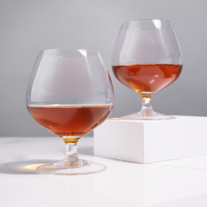 Raye Crystal Wingback Brandy Glasses Set of 2