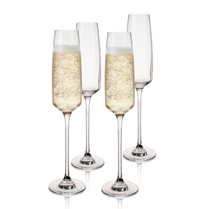 Reserve Julien Crystal Flute Glasses Set of 4