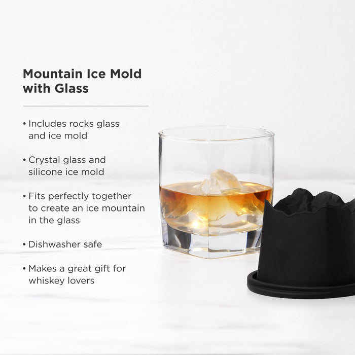 Mountain Ice Mold with Glass Set