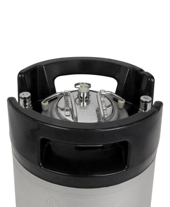 2.5 Gallon Ball Lock Keg with Rubber Handle