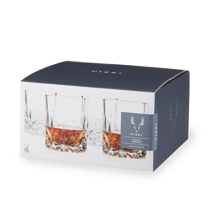 Admiral Crystal Tumblers Set of 4