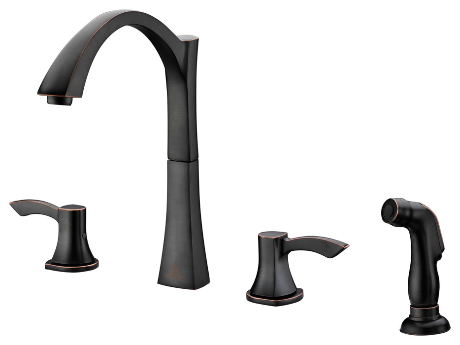 Soave Series 2-Handle Standard Kitchen Faucet in Oil Rubbed Bronze