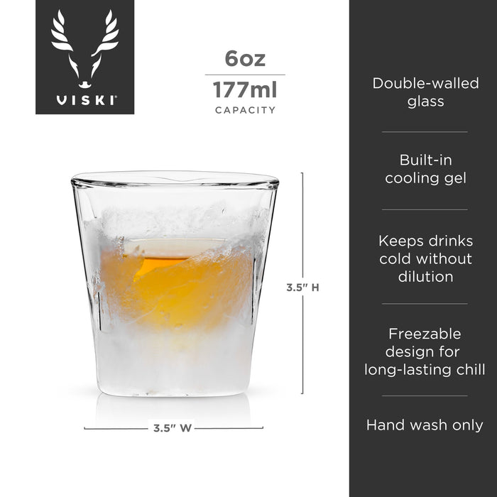 Glacier Double-Walled Chilling Whiskey Glass