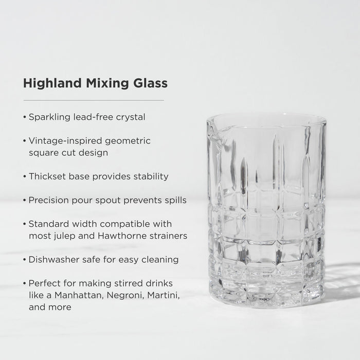 Highland Crystal Mixing Glass