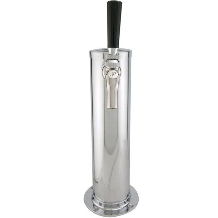 Single Tap Stainless Steel Draft Beer Tower - Perlick Faucet