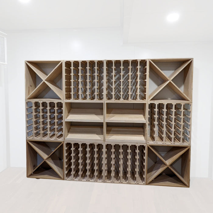 14 Bottle Display Wine Cube | 18mm Thick